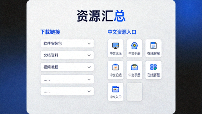 汇总页面截图，包含多个下载链接和中文资源入口